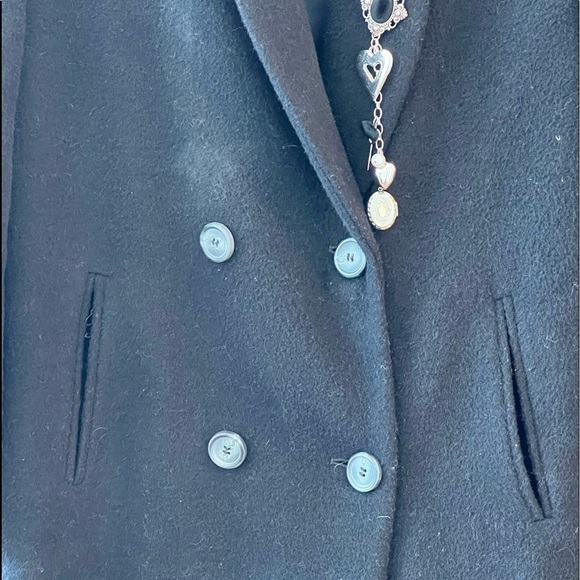 Harve Bernard Black Coat Size 10 - Picture 14 of 16